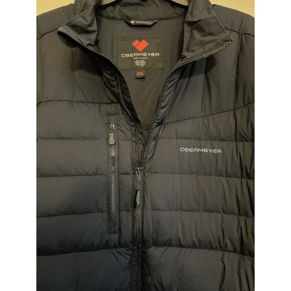 Obermeyer Klaus Down Jacket Men's Winter Coat Puffer Black 2XL $299 NWT XXL - Picture 3 of 8